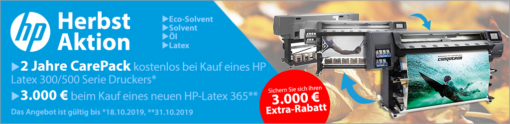 HP Latex Herbst Aktion